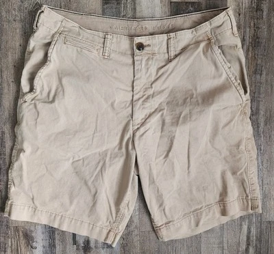 Volcom Shorts Mens 34 Beige Tan Khaki Chino Cotton Polyester Skateboard - Image 1 of 4