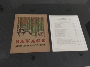 1934 ORIGINAL SAVAGE ARMS & AMMUNITION GUN RIFLE CATALOG & Price List - Picture 1 of 16