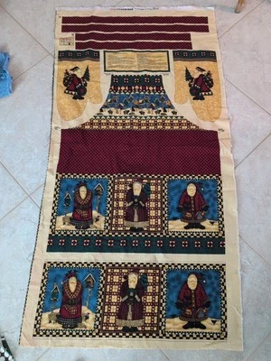 Debbie Mumm for MM Fab. Inc Woodland Santa Apron Oven Mitt Panel 30" X 56" New - Image 1 of 4