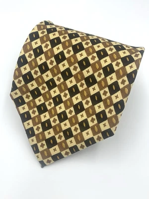 Corbata para hombre Barney's New York geométrica 100 % seda - Hecha en Italia - 58" x 3 3/8" Foto 1 de 4