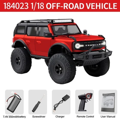 Wltoys 184023 RC Crawler 9km/h 4WD 1/18 CCS Cruise Control Remote Climbing Car - Image 1 of 4