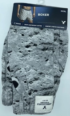 Boxers American Eagle, superficie lunar, gris/blanco/negro, 3XL/XXXL, NUEVOS CON ETIQUETAS Foto 1 de 2