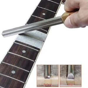 Herramienta de aderezo nivelación diapasón archivo coronación traste guitarra universal reparación - Imagen 1 de 8