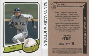 ICHIRO Suzuki SEATTLE MARINERS TOPPS 2016 THROWBACK 79-80 BASKETBALL TBT 148 274 - Picture 1 of 3