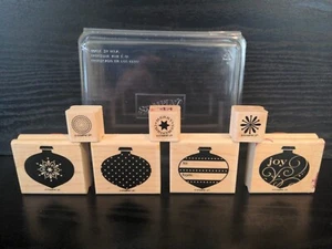 Stampin' Up Ink Stamp Set 7 Delightful Decorations Christmas Holiday Ornaments - Picture 1 of 10