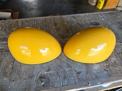 Capas de espelho Mini Cooper 2009 fabricante de equipamento original R56 manual amarelo suave 51162754913 - Imagem 1 de 4
