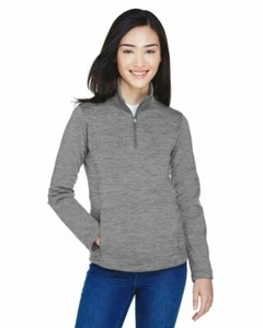 Devon & Jones DG798W Ladies' Newbury Mélange Fleece Quarter-Zip S-3XL New - Picture 1 of 30