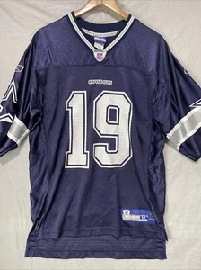 Keyshawn Johnson Jersey Mens Medium Dallas Cowboys Reebok NFL Vintage Y2K Navy - Picture 1 of 15