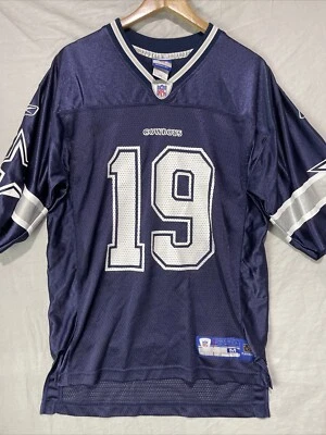 Keyshawn Johnson Jersey Mens Medium Dallas Cowboys Reebok NFL Vintage Y2K Navy - Image 1 of 4