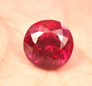 11x9 mm Natural Stunting Mozambique Red Ruby Round Shape 10.00 Ct Loose Gemstone - Picture 1 of 8