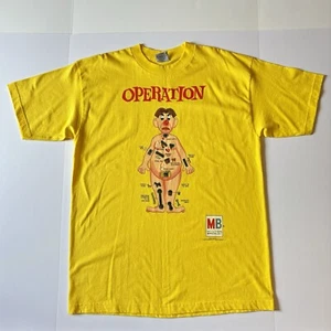 Vintage 90er Stanley Desantis Operation Tshirt Hasbro Milton Bradley gelb XL NEUWERTIG - Bild 1 von 15