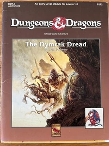 THE DYMRAK DREAD (DDA4) ADVENTURE FOR DUNGEONS & DRAGONS  D&D TSR - Picture 1 of 3