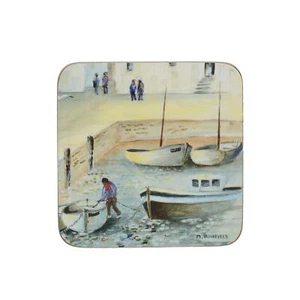 Creative Tops Cornish Harbour Premium Coasters - Pack of 6 - Picture 1 of 2