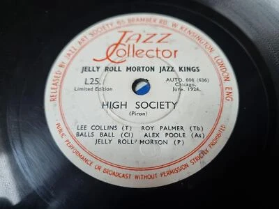 Jelly Roll Morton Jazz Kings - High society/ Fish tail blues Schellack - Bild 1 von 2