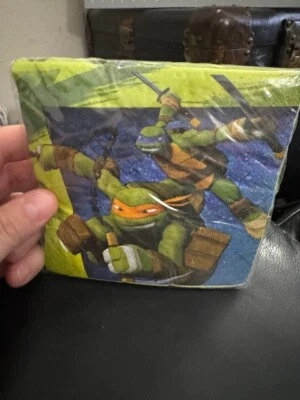 TMNT Teenage Mutant Ninja Turtles Beverage Napkins Amscan Party Supplies 16.ct - Image 1 of 2
