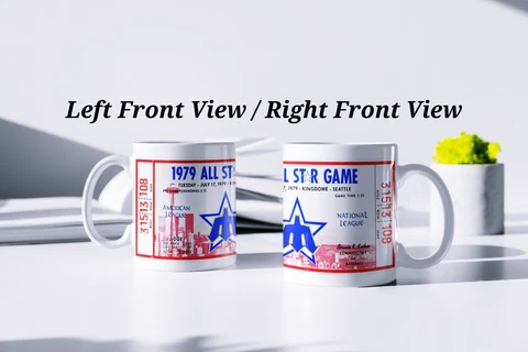MLB 1979 50th All Stage Game Seattle Mariners Kingdome Ticket Coffee Mug 11oz Cover