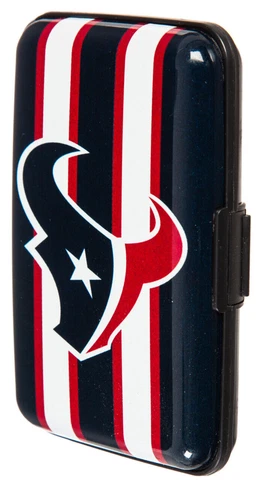 Houston Texans Hard Case Wallet Card Holder - Authentic NFL Product Cover
