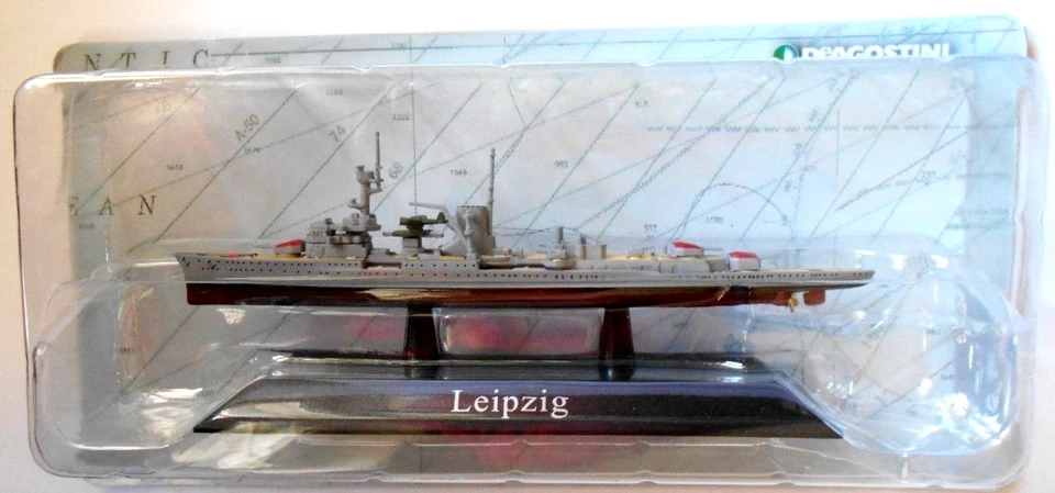  DIE CAST NAVI DA GUERRA  - LEIPZIG - SCALA 1/1250 DEAGOSTINI [7] - Immagine 1 di 1