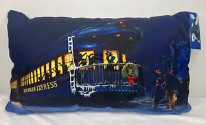 Cuscino lombare illuminato Pottery Barn The Polar Express treno 16" x 26" - Foto 1 di 7