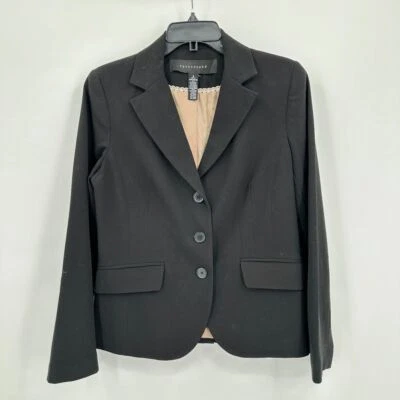 Chaqueta Blazer Apostrophe Para Mujer Talla 8 Forrada Negra Ropa de Oficina Formal Negocios Foto 1 de 4