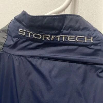 STORMTECH Jacket Large Navy Blue Raincoat Waterproof staple 100% Nylon Shell - Image 1 of 4