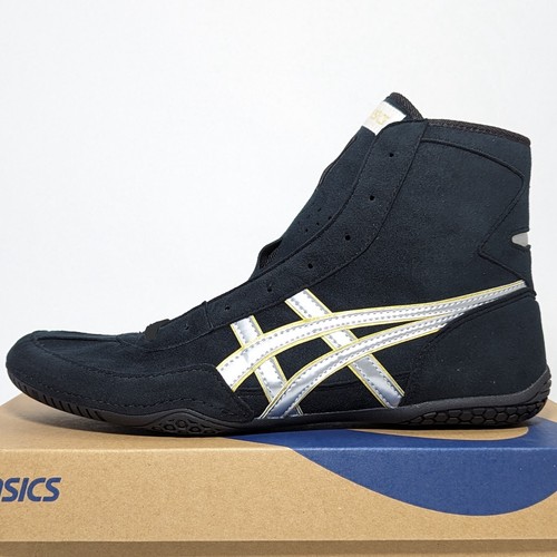Scarpe da wrestling ASICS 1083A001 nero argento (oro) caviglia: argento EX EO (TWR900 succ