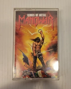 Manowar Kings Of Metal Cassette Tape and Case 1988 Heavy Metal Atlantic Music - Picture 1 of 3