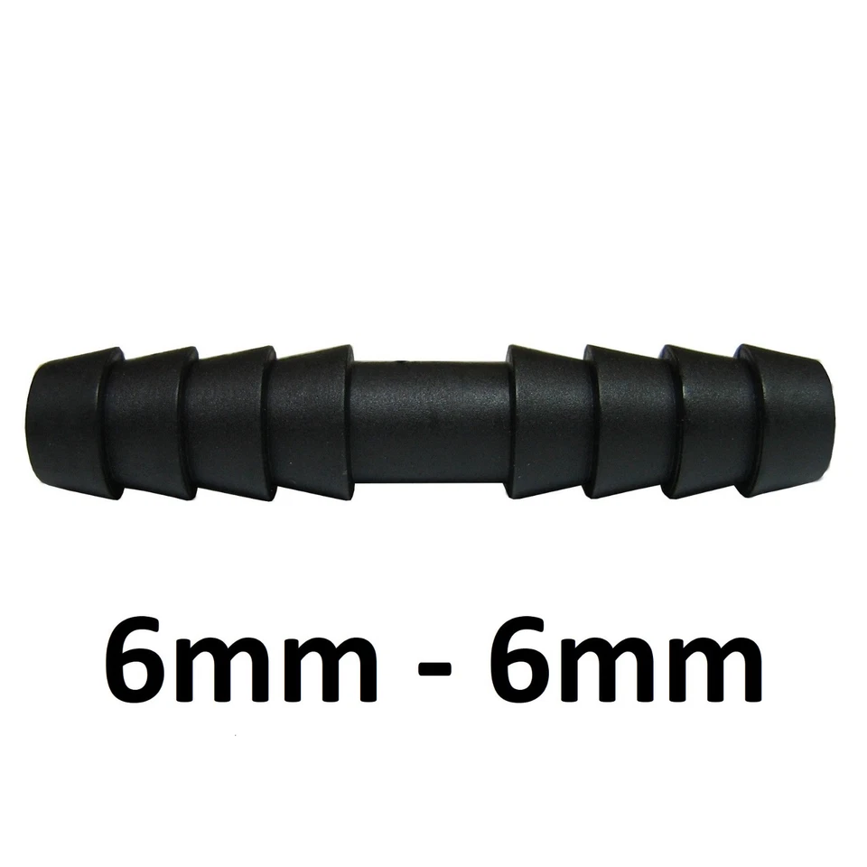 Schlauchverbinder Gerade 6 mm Kunststoff Verbindungsstück Schlauch - Bild 1 von 1