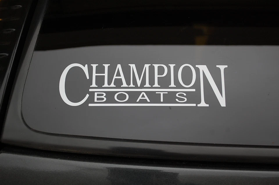 Champion Boats Vinyl Sticker Decal Choose Color And Size!! Fish Fishing (V161) - Image 1 of 1
