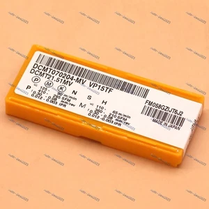 10PCS/Box NEW DCMT070204-MV VP15TF DCMT21.51MV Carbide Insert MS#XR - Picture 1 of 5