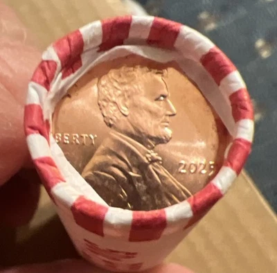 2025 P LINCOLN PENNY-LAST YEAR PENNY-DISCONTINUED (1 ROLL) PHILADELPHIA MINT  - Image 1 of 4