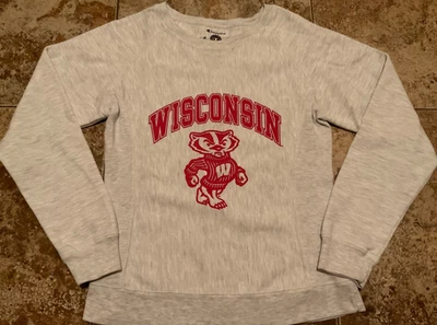 SUDADERA CAMPEONA TEJIDO INVERSO ATLÉTICA (MUJER S) WISCONSIN BADGERS Foto 1 de 4