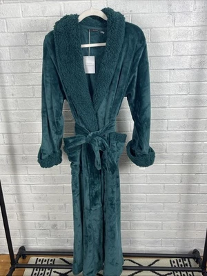 Плюшевый халат Natori Emberald зеленый женский размер XL тихий роскошный спа уютная одежда для отдыха - Изображение 1 из 4