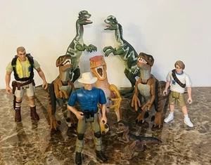 Jurassic Park 1993 Kenner Toy Lot Raptors(JP03) Muldoon Murphy Grant JP10 JP02 - Picture 1 of 8