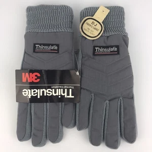 NUEVO CON ETIQUETAS 3M Thinsulate Aislamiento Térmico Gris Invierno Guantes de Esquí Mujer Talla Única De Colección - Imagen 1 de 9