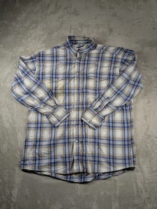 Wrangler Western Shirt Mens 2XLT Plaid Pearl Snap Long Sleeve Cowboy Western - Picture 1 of 8