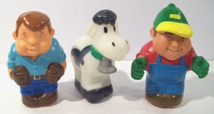 Lote de figuras de granja Ertl John Deere, granjero, vaca corral - Imagen 1 de 3