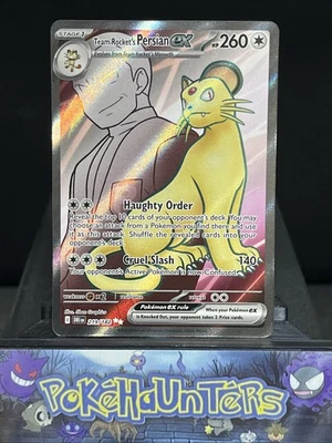 Pokemon Card Team Rockets Persian 219/182 Full Art Destined Rivals Near Mint - Image 1 of 2
