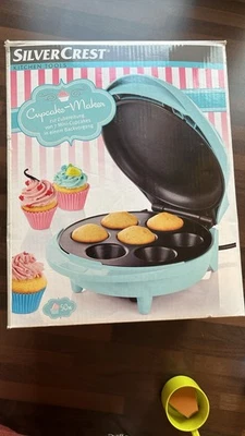 Silvercrest Cupcake-Maker, 1000 Watt Neu Nie Benutzt Hellblau - Bild 1 von 2