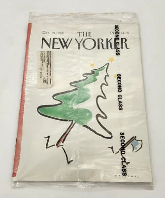 New Yorker Magazine ~ December 19 1988 ~ SEALED / NEW ~ Charles Baxter - Image 1 of 4