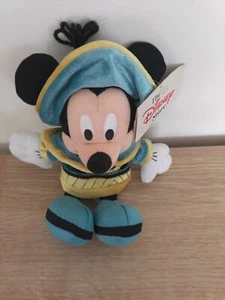 Vintage Disney Mickey Mouse Mini Beanie Plush With Tags 10 Inches . - Picture 1 of 3