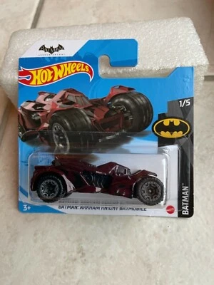 HOT WHEELS 2021 BATMAN ARKHAM KNIGHT BATMOBILE BORDEAUX 1/64 #1/5 - Photo 1/4