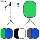 Selens Magnetic Holder + Background Cloth Screen + Light Stand For Photo