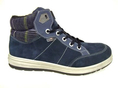 Ricosta Schuhe Stiefel Boots Skater Bayo blau pavone Tex Weite Mittel Leder  - Bild 1 von 4