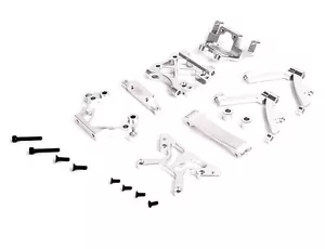 CNC Alloy Front Head set for baja 5B 1 set HPI KM Rovan silver color - Picture 1 of 7