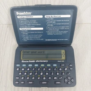Franklin MWD-400 Pocket Merriam-Webster dizionario vintage testato funzionante - Foto 1 di 6