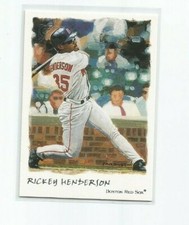 RICKEY HENDERSON (Boston Red Sox) 2002 TOPPS GALLERY CARD #64