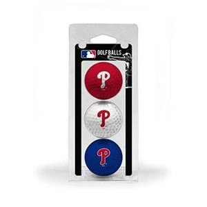 Team Golf MLB Philadelphia Phillies Regulation Size Golf Balls, 3 Pack, Full - Picture 1 of 6