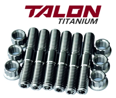 YZ250 TITANIUM Cylinder Head Studs Ti Stud Bolt 12 Point Nut Kit Set - Image 1 of 2