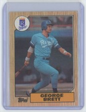 1987 TOPPS GEORGE BRETT . KANSAS CITY ROYALS #400.
